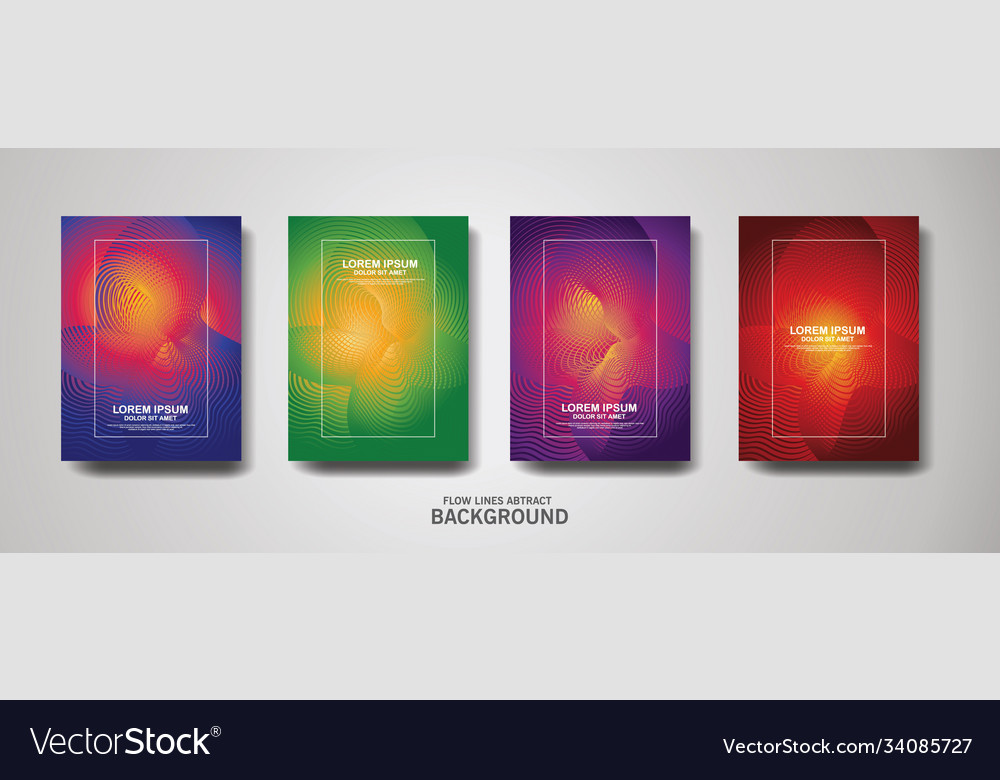 Abstract flow lines pattern background vector image Abstract flow lines pattern background