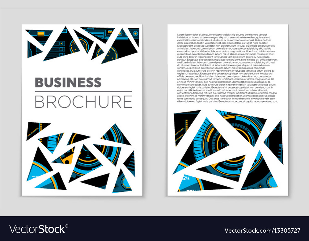 Abstract layout background set for art