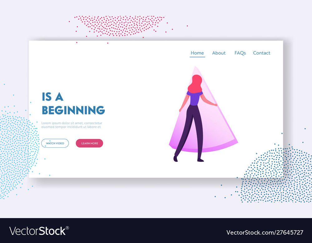 Big data analysis solutions website landing page vector image Big data analysis solutions website landing page