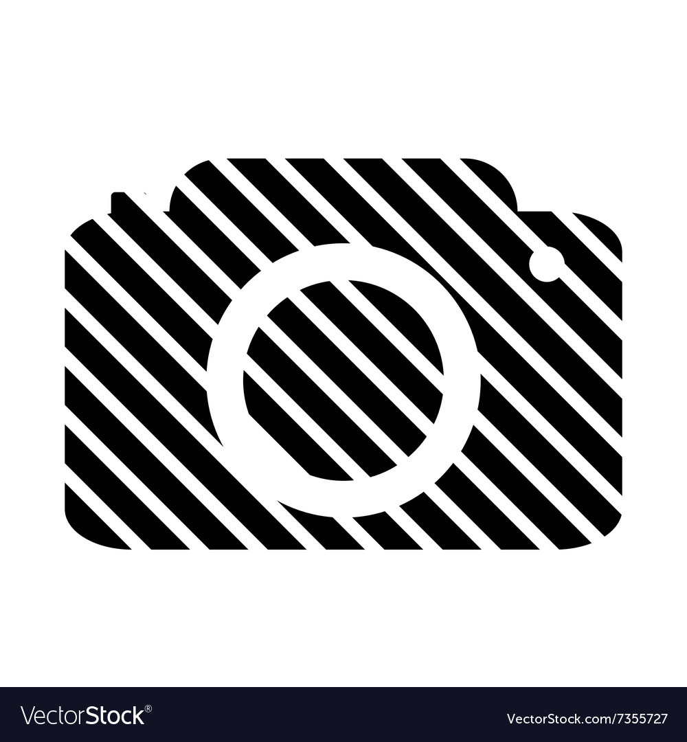 Camera button on white Royalty Free Vector Image