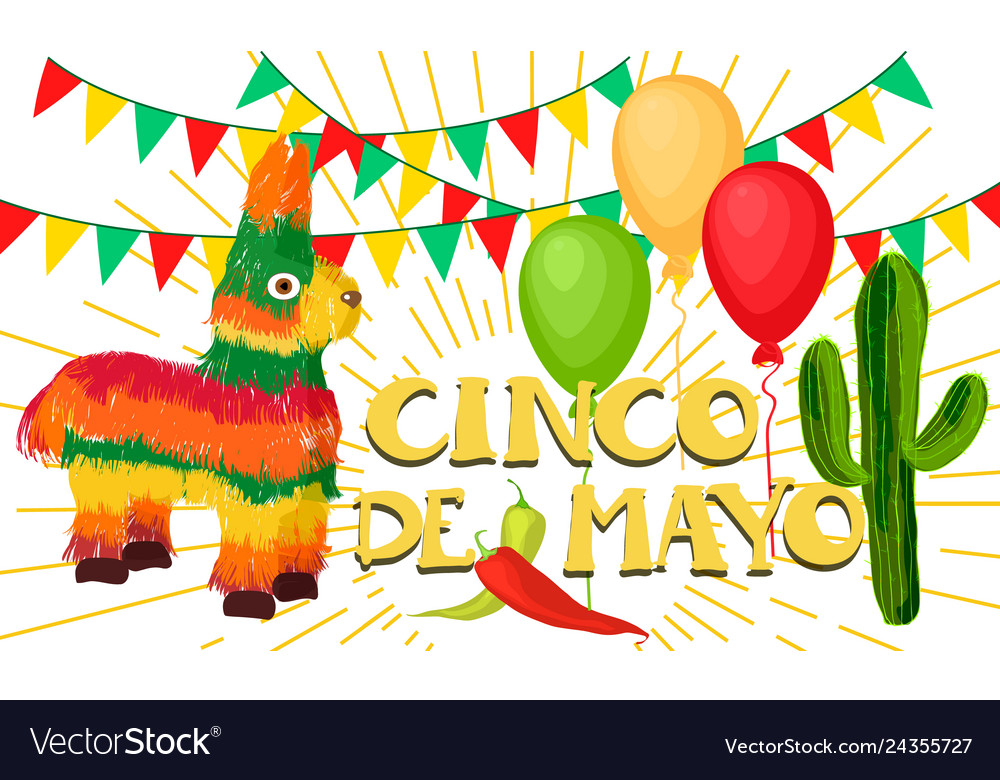 Cinco de mayo mexican festive banner Royalty Free Vector