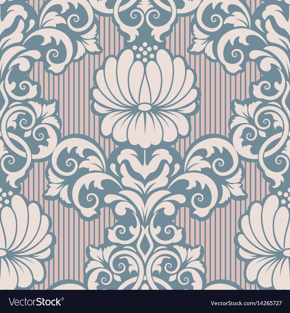 Damask seamless pattern element classical luxury Vector Image