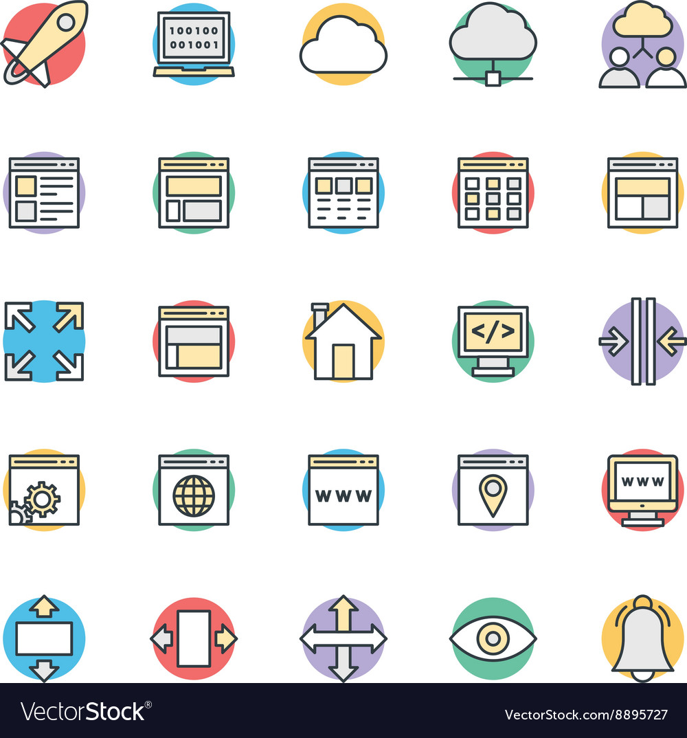 Design and development cool icons 2