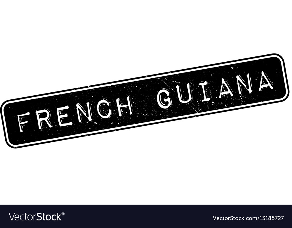 French guiana rubber stamp