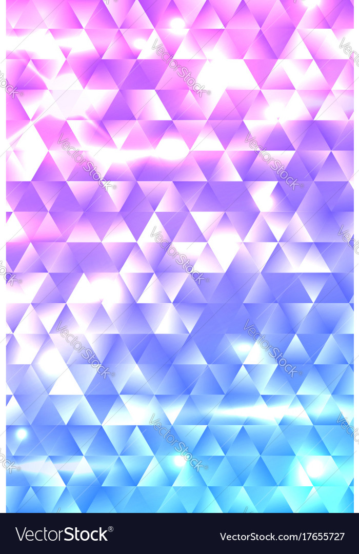Glowing geometric gradient triangle background