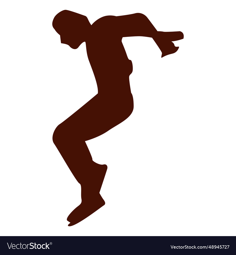 Parkour jump falling Royalty Free Vector Image
