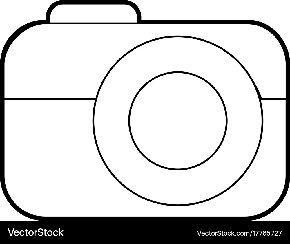 Photo camera device technology application Vector Image
