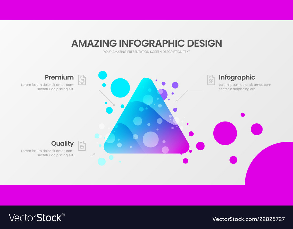 Premium quality 3 option triangle marketing