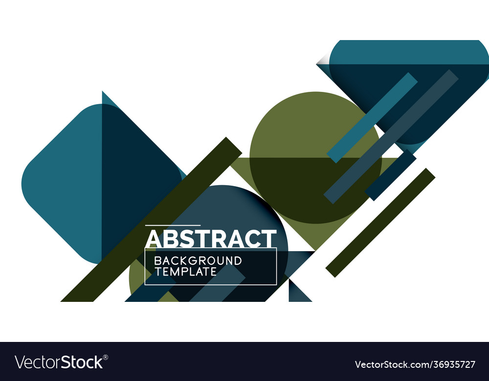 Simple circles and triangles abstract background Vector Image Simple circles and triangles abstract background