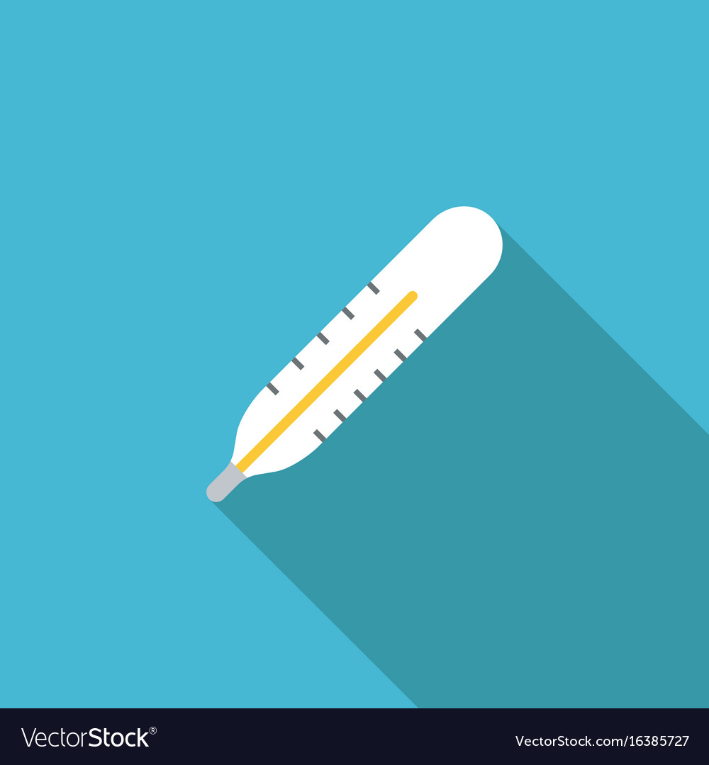 Thermometer Icon with Shadow