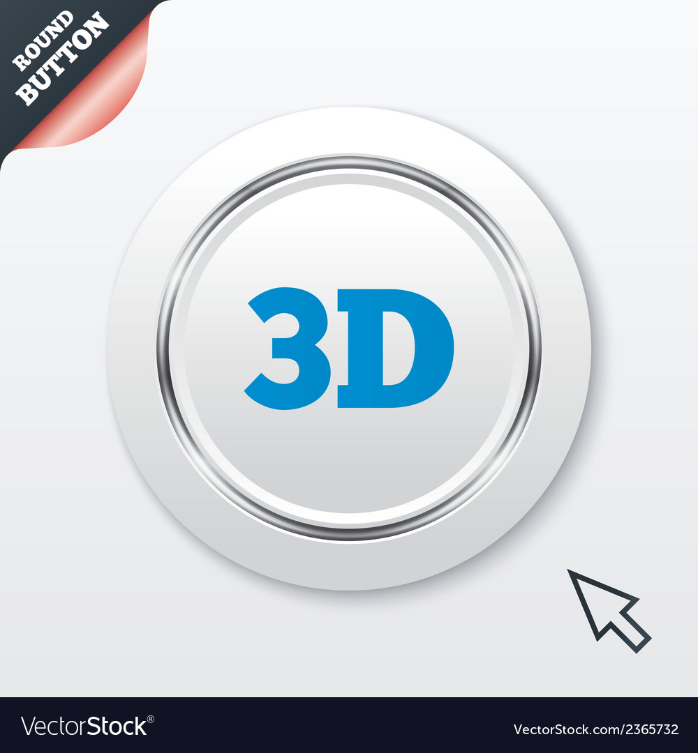 3d sign icon new technology symbol