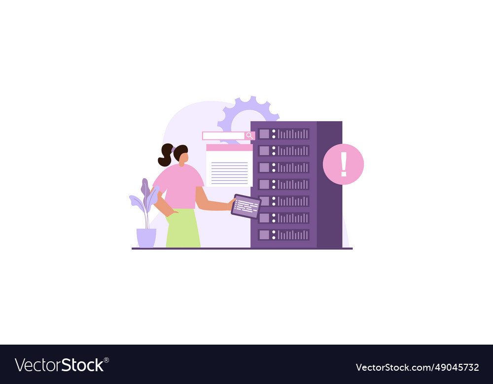 Network engineer concept ppecialist setting up d