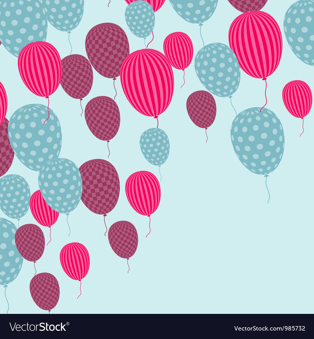 Retro balloon pattern