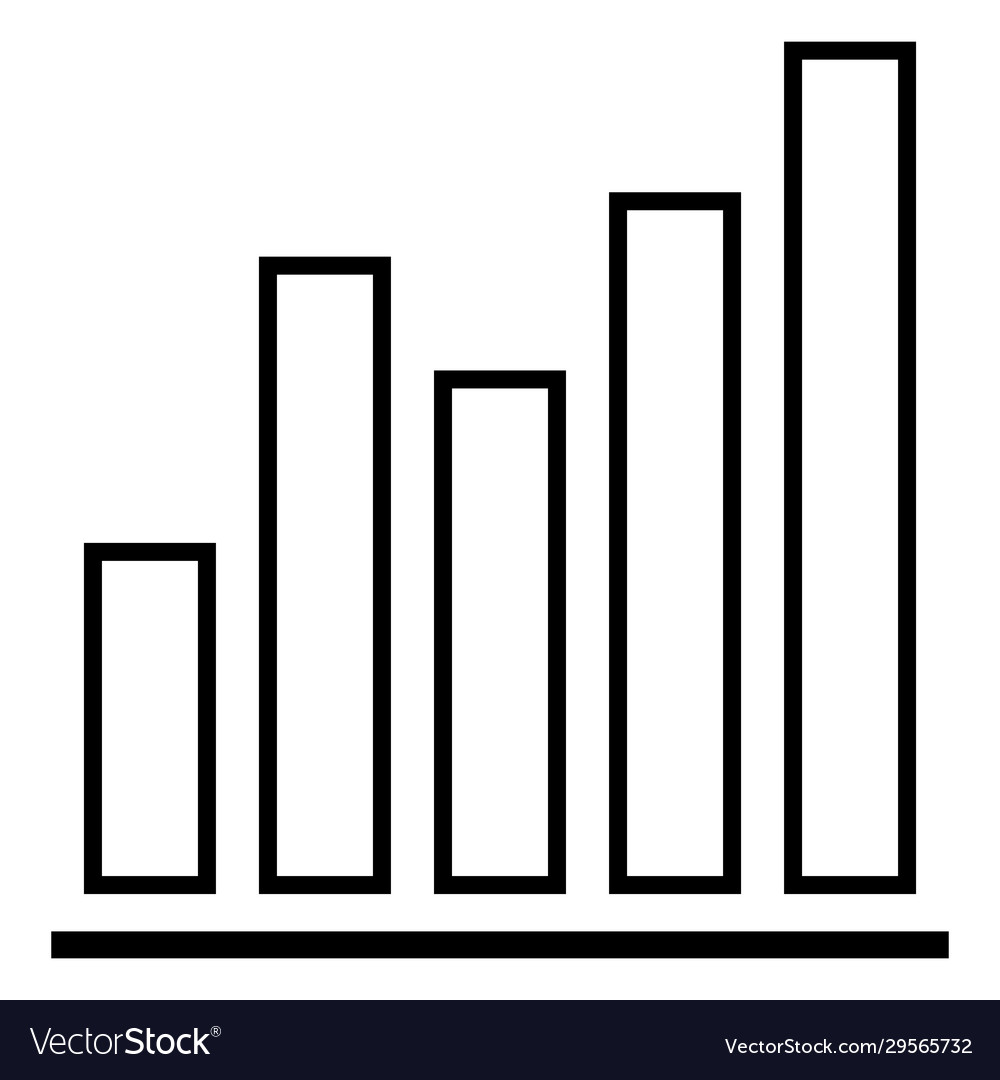 Single analytic icon - graph vector image Single analytic icon - graph