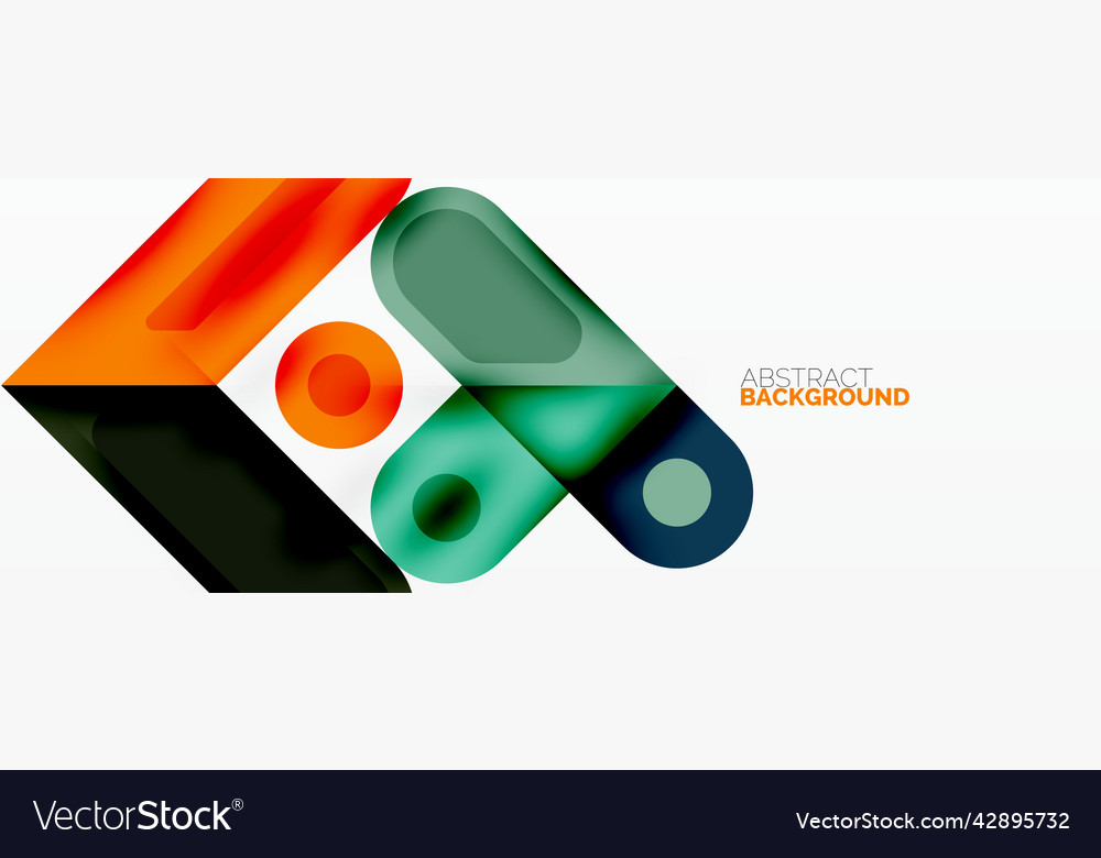 Square and circle minimal abstract background