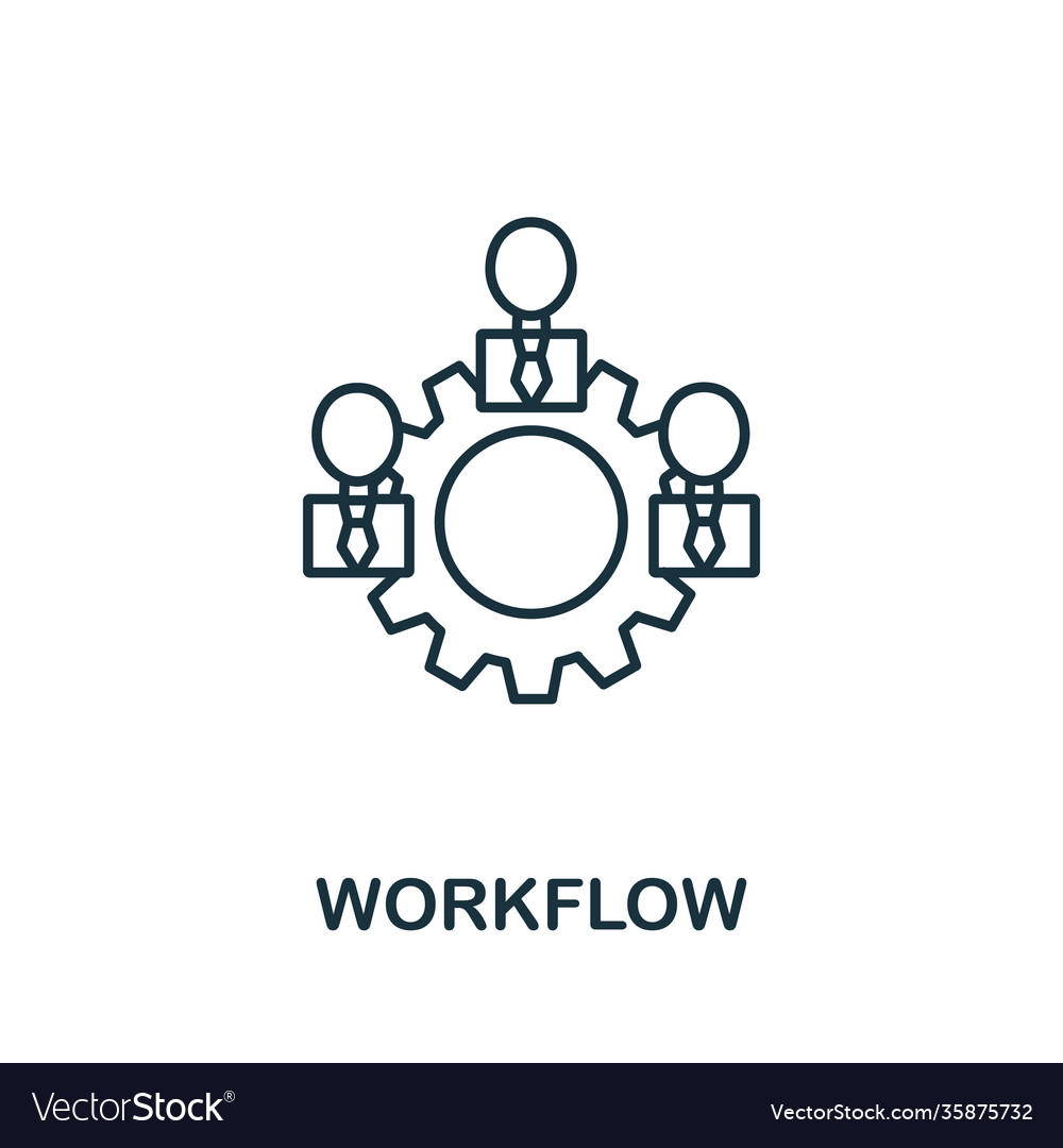 Workflow icon from headhunting collection simple