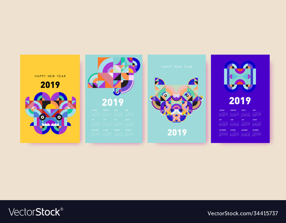 2021 calendar design template with colorful vector image 2021 calendar design template with colorful