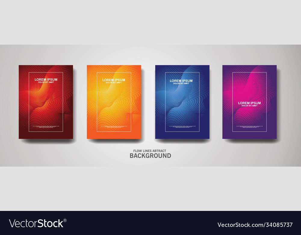 Abstract flow lines pattern background vector image Abstract flow lines pattern background