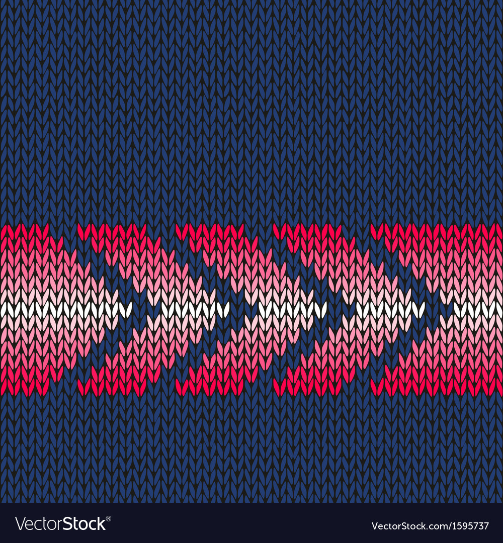 Arrow knitted pattern