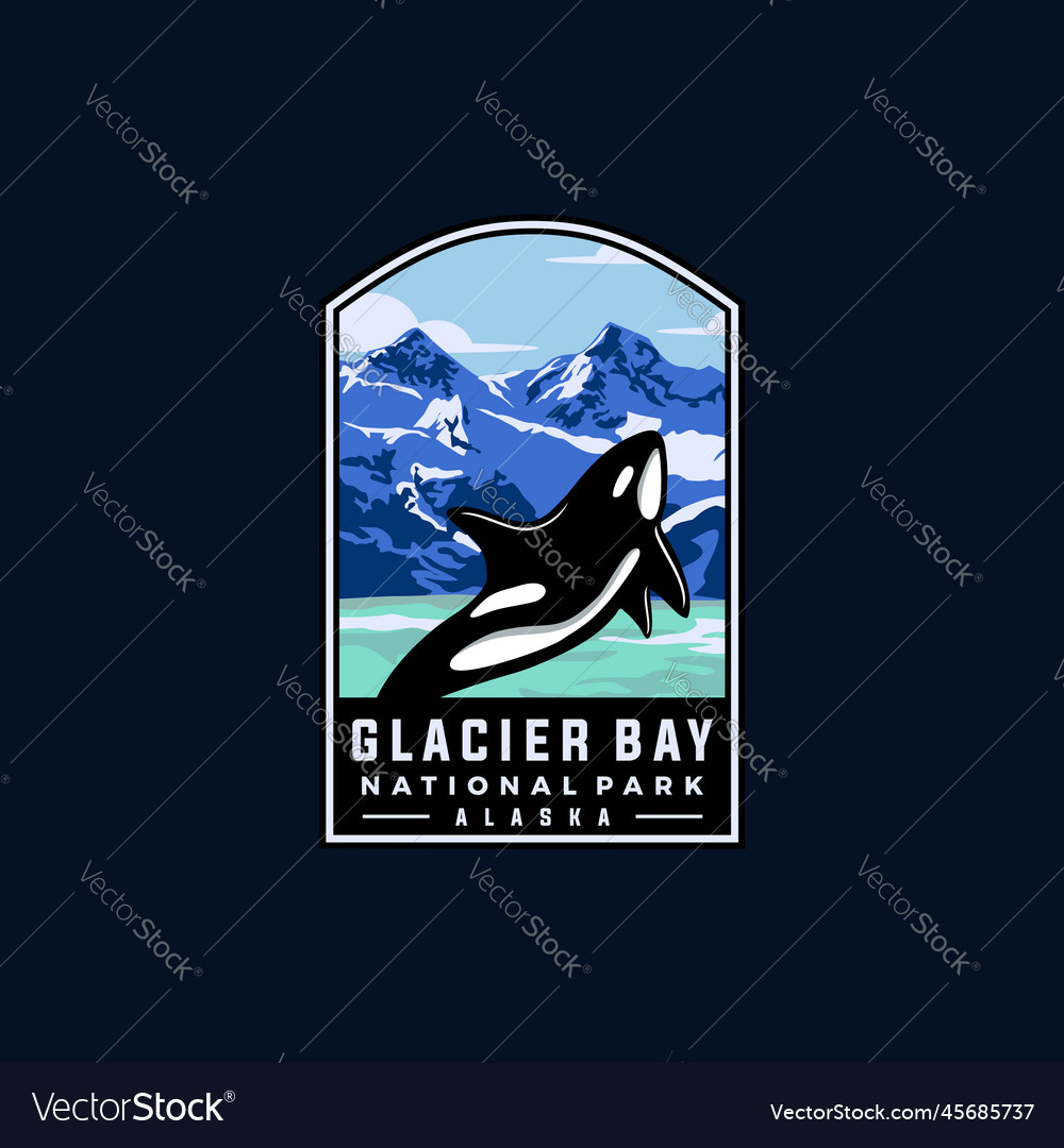 Glacier Bucht Nationalpark Vorlage