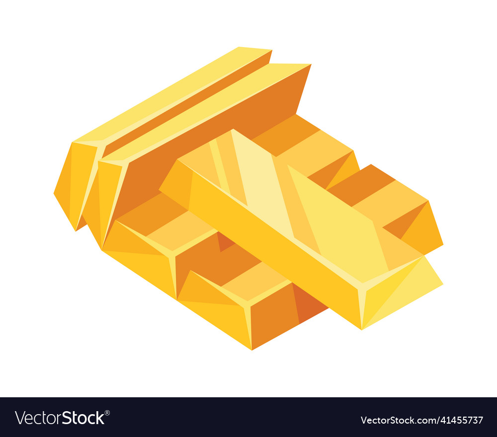 Gold bars icon for web games applications