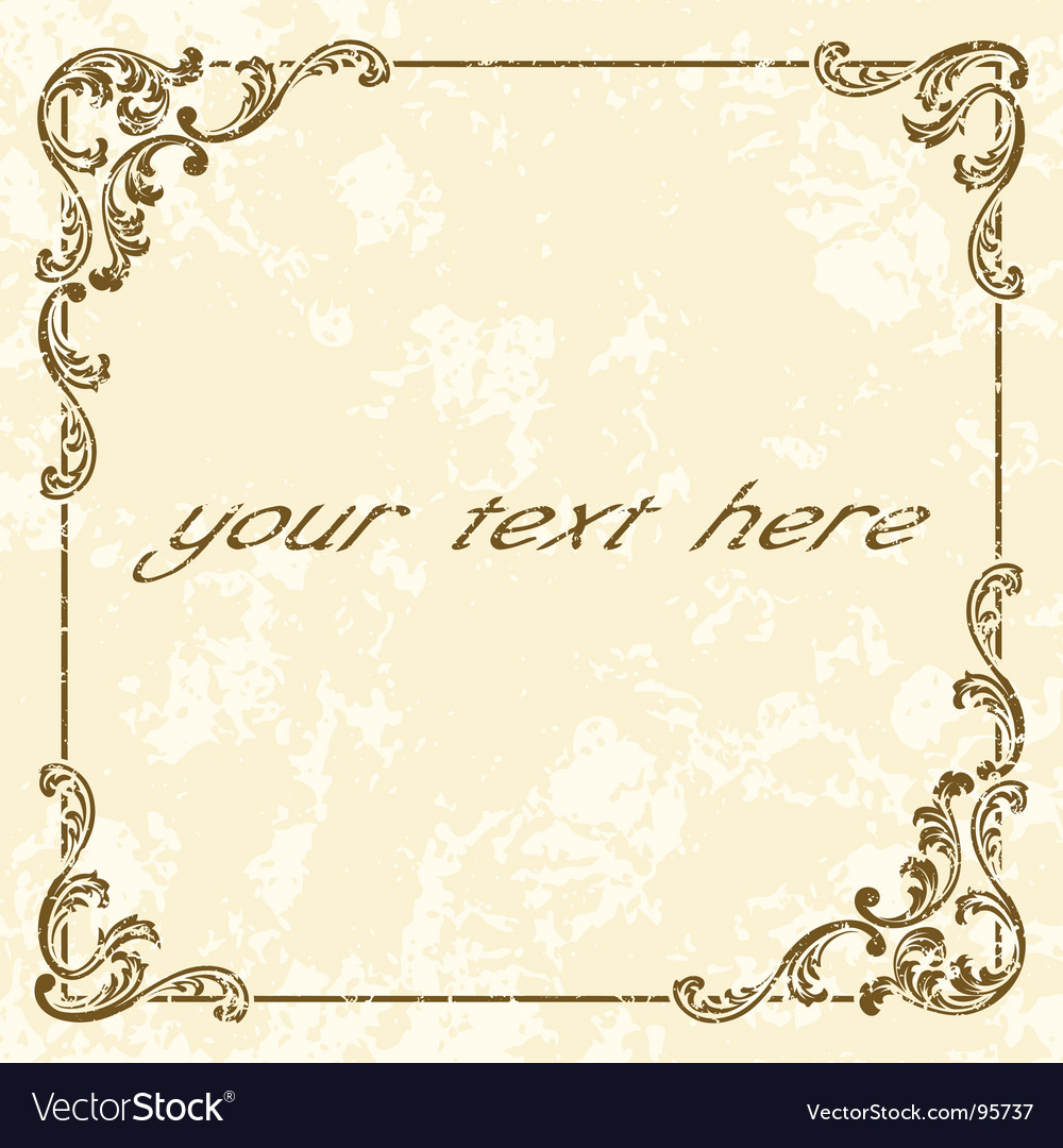 Grunge vintage frame