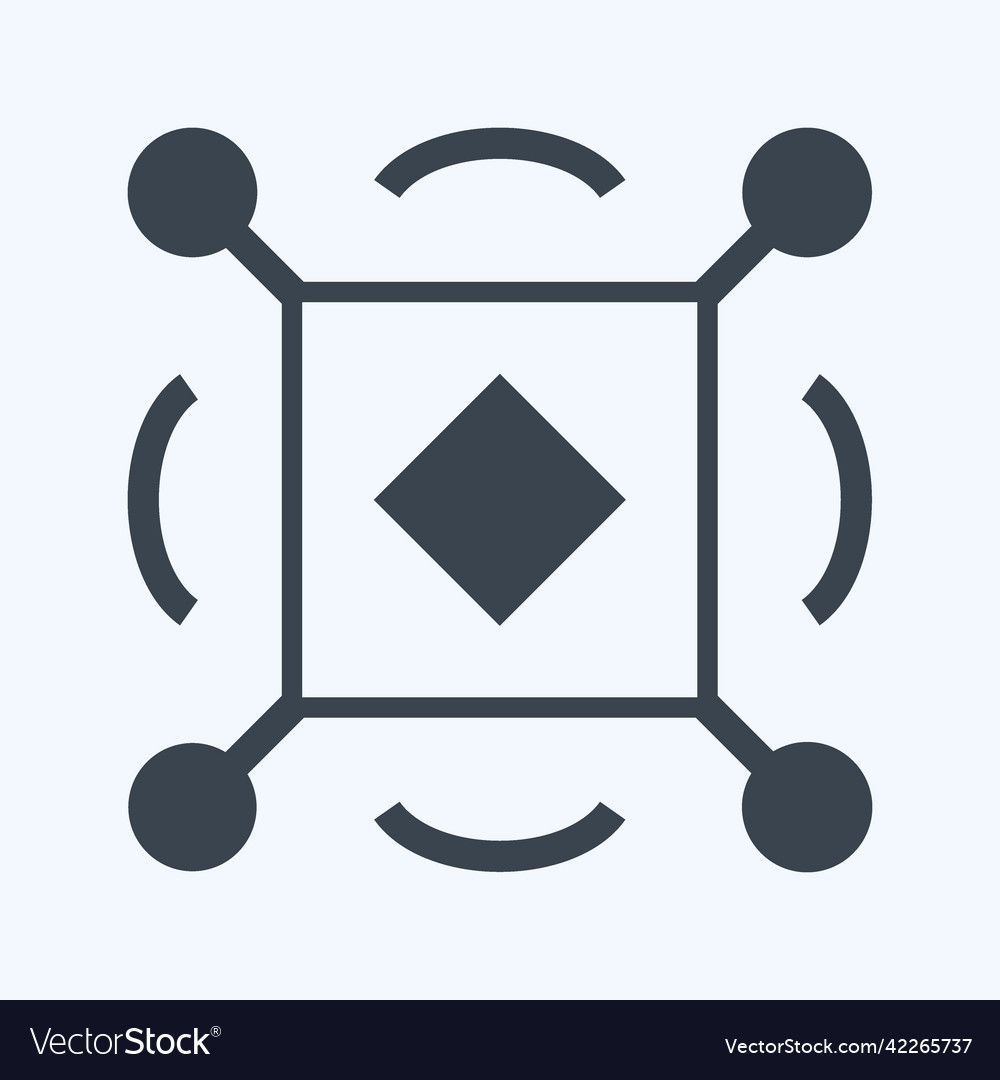 Icon sensors suitable for data analytics symbol