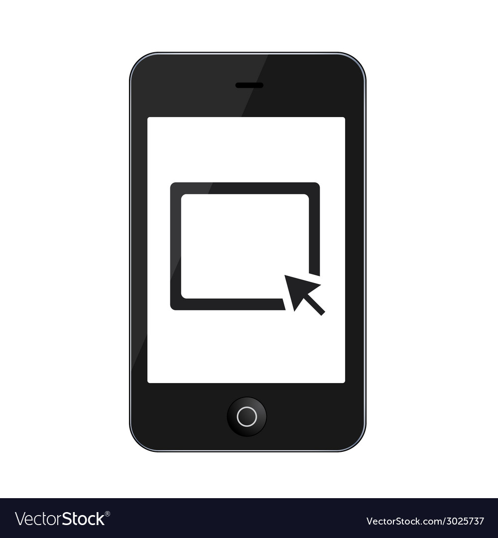 Modern smartphone isolated on white