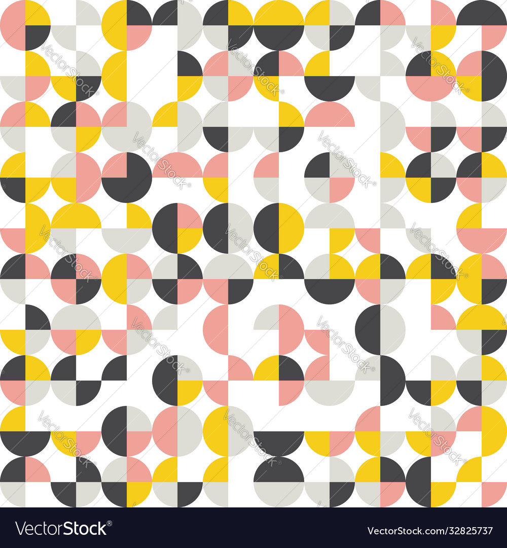 Random colored abstract geometric mosaic pattern vector image Random colored abstract geometric mosaic pattern
