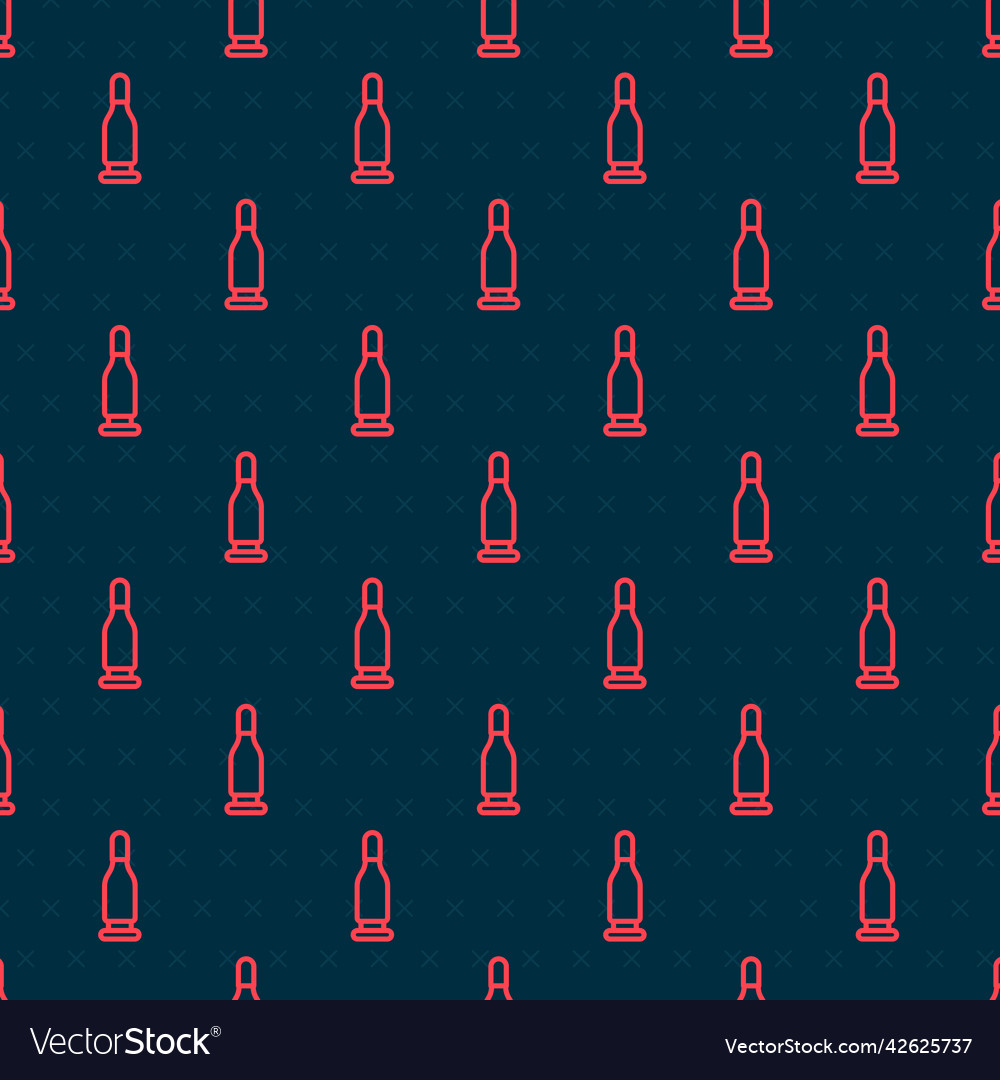 Red line bullet icon isolated seamless pattern Vector Image Red line bullet icon isolated seamless pattern