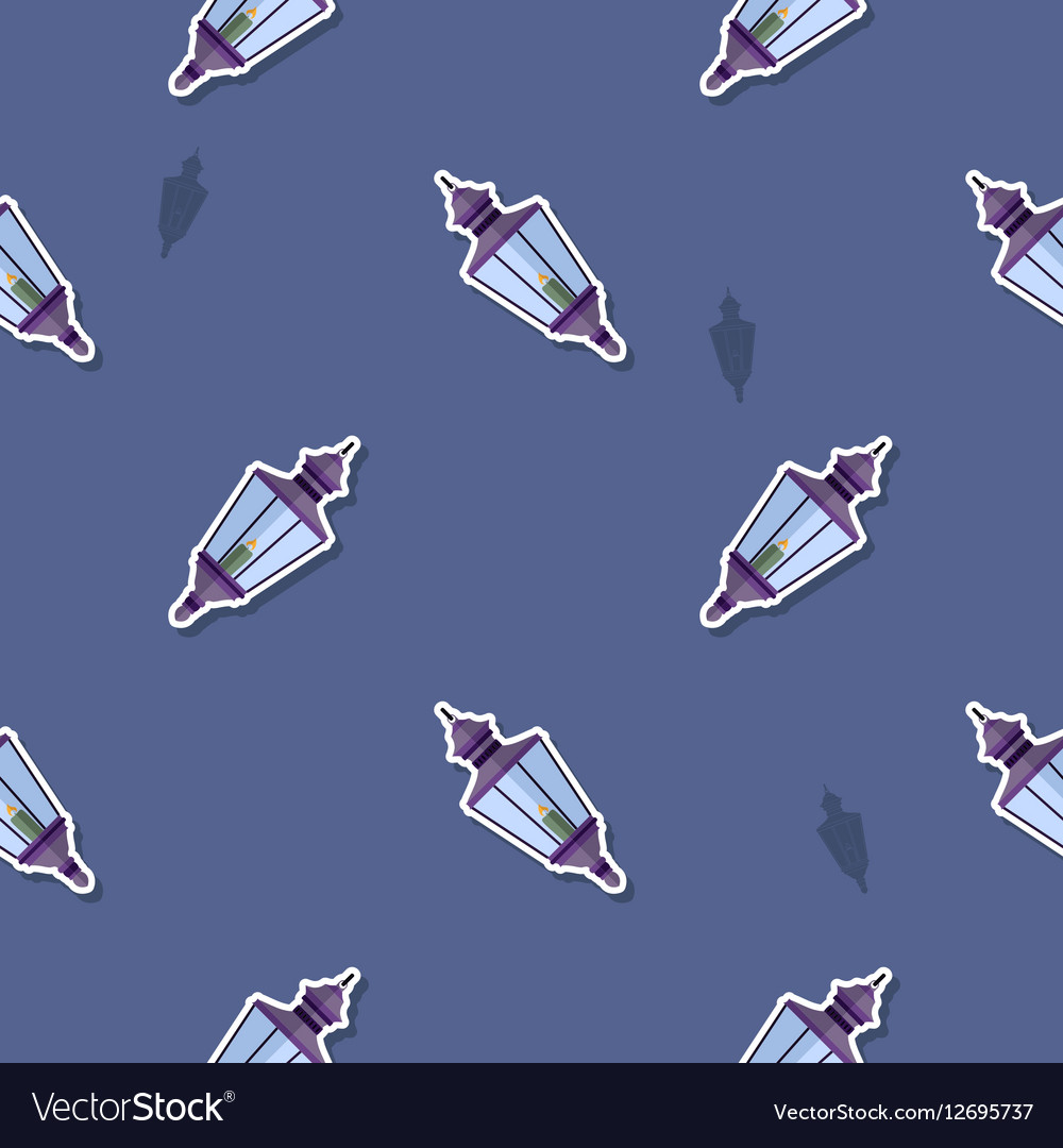 Seamless pattern with lanterns