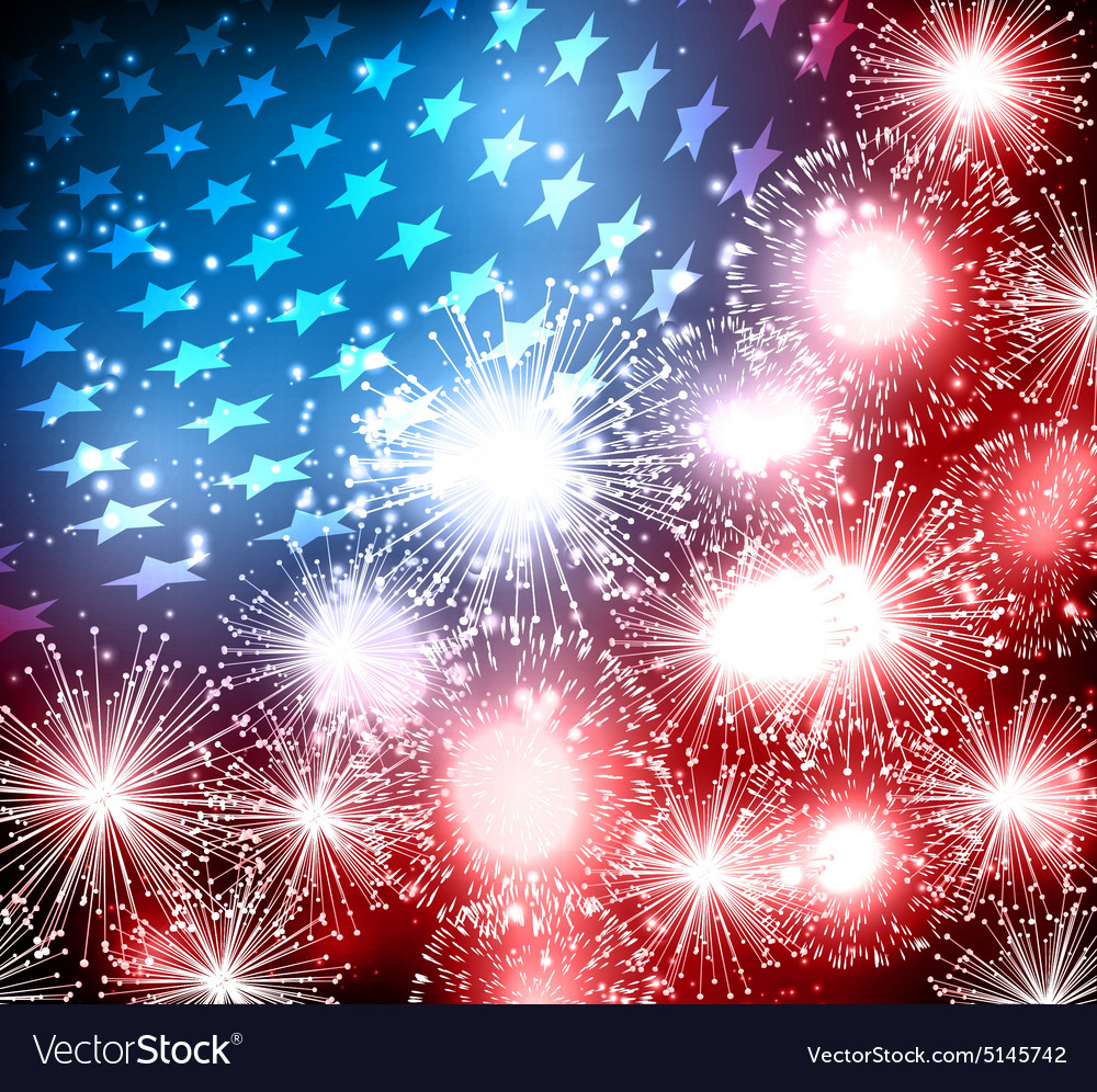 Abstract of american flag Royalty Free Vector Image