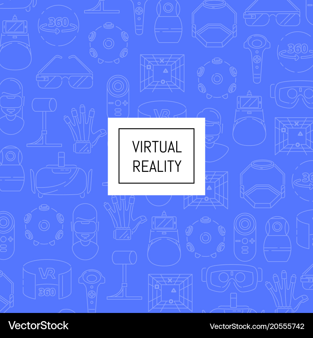 Background linear style virtual reality Royalty Free Vector
