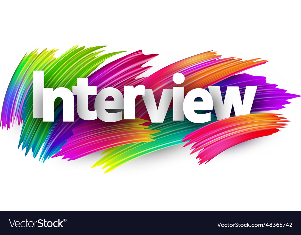 Colorful Spectrum Interview Brush Strokes