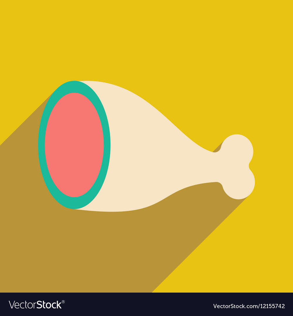Flat with shadow icon and mobile application ham