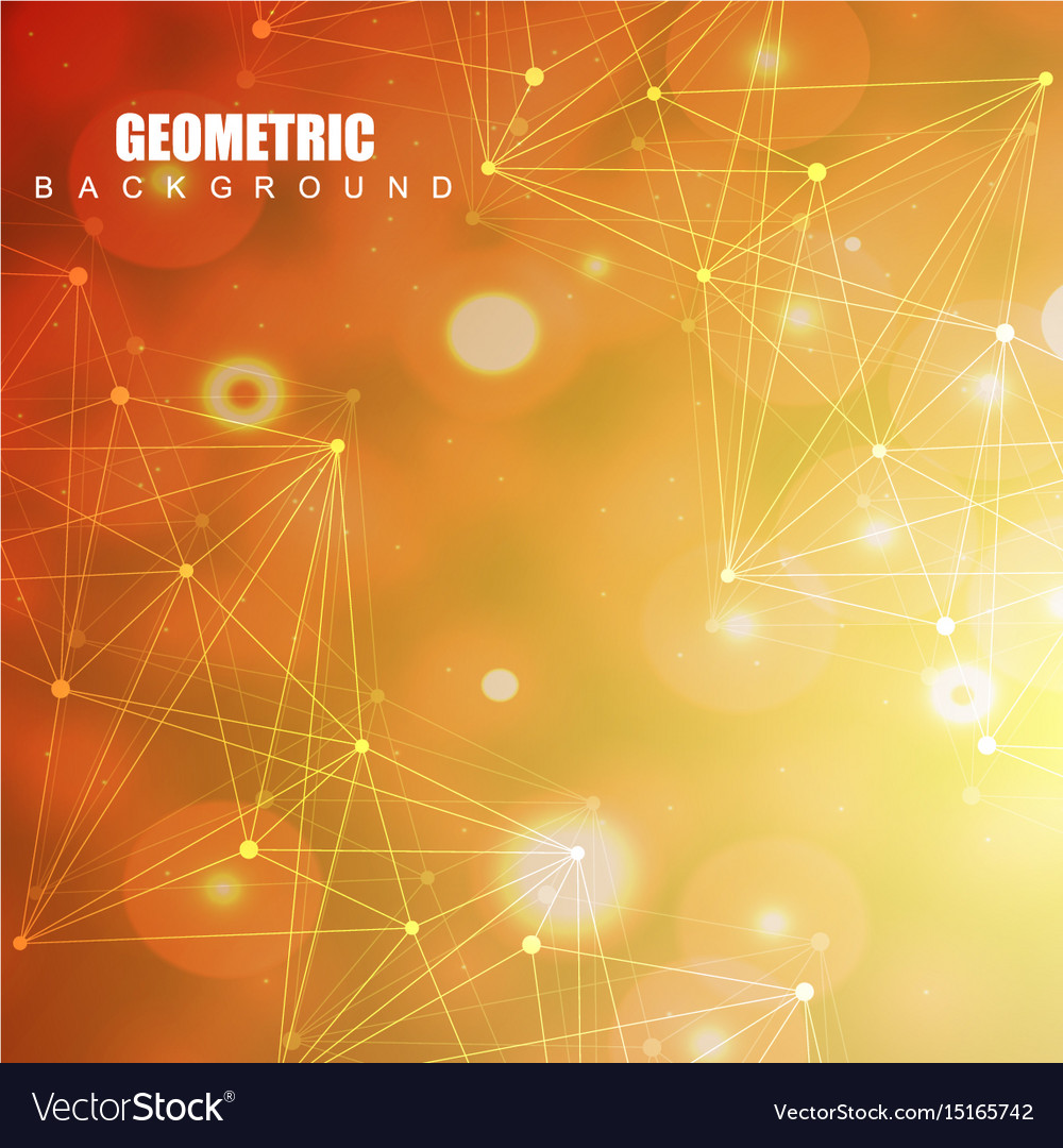 Geometric abstract background with connected line