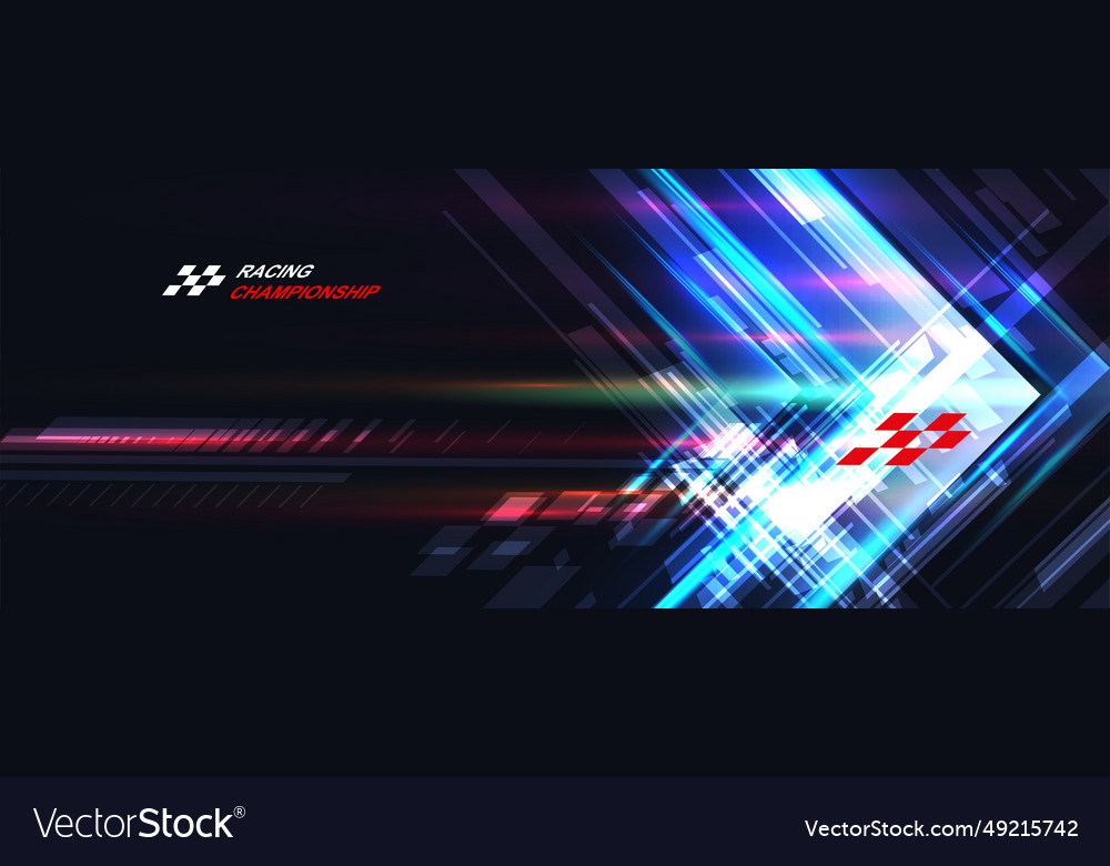 Racing speed background abstraction in car track