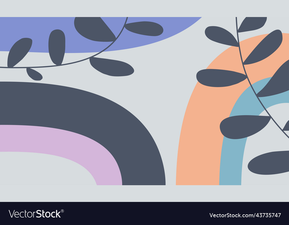 Abstract minimalist boho background design