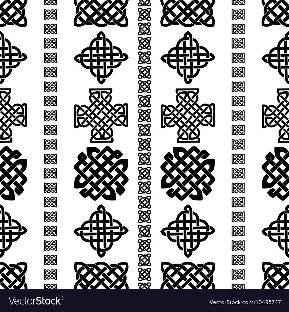 Celtic knot seamless pattern