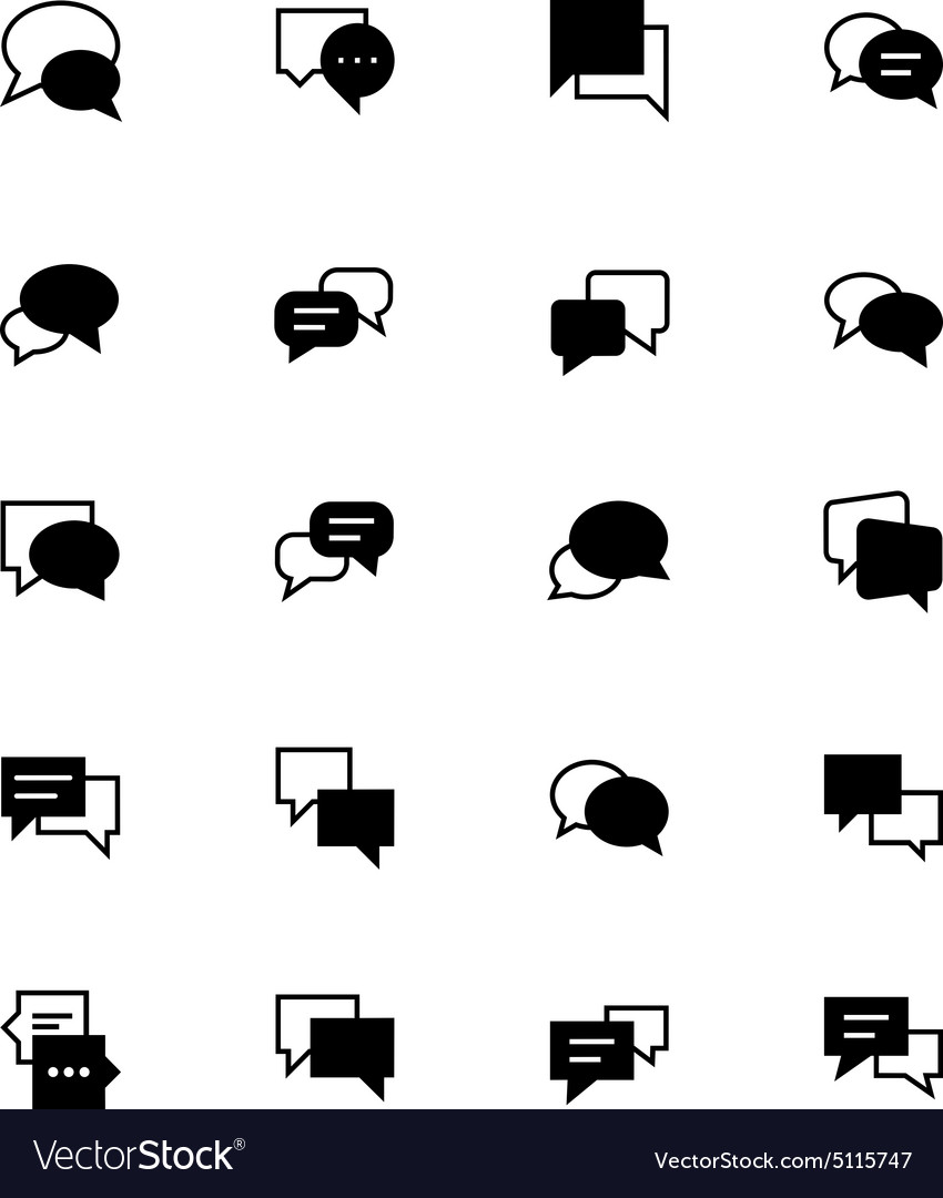 Chat Message Icons - Communication