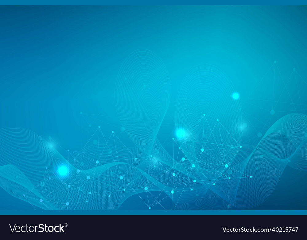 Geometric abstract background with connected line Vector Image Geometric abstract background with connected line