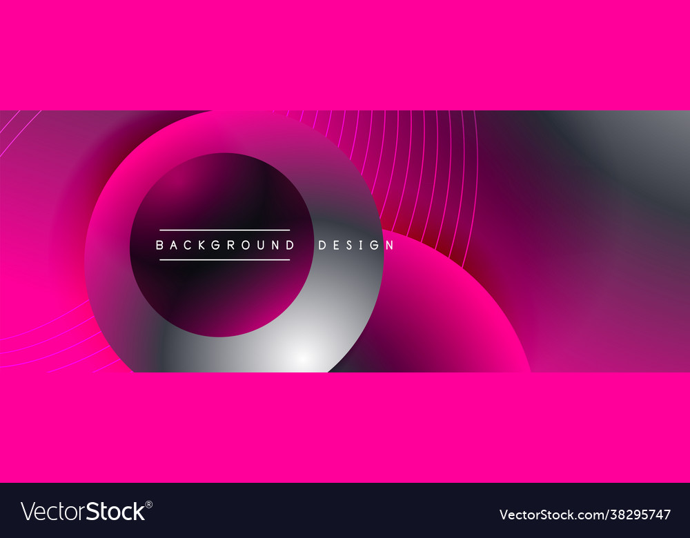 Gradient circles with shadows techno Vector Image Gradient circles with shadows techno