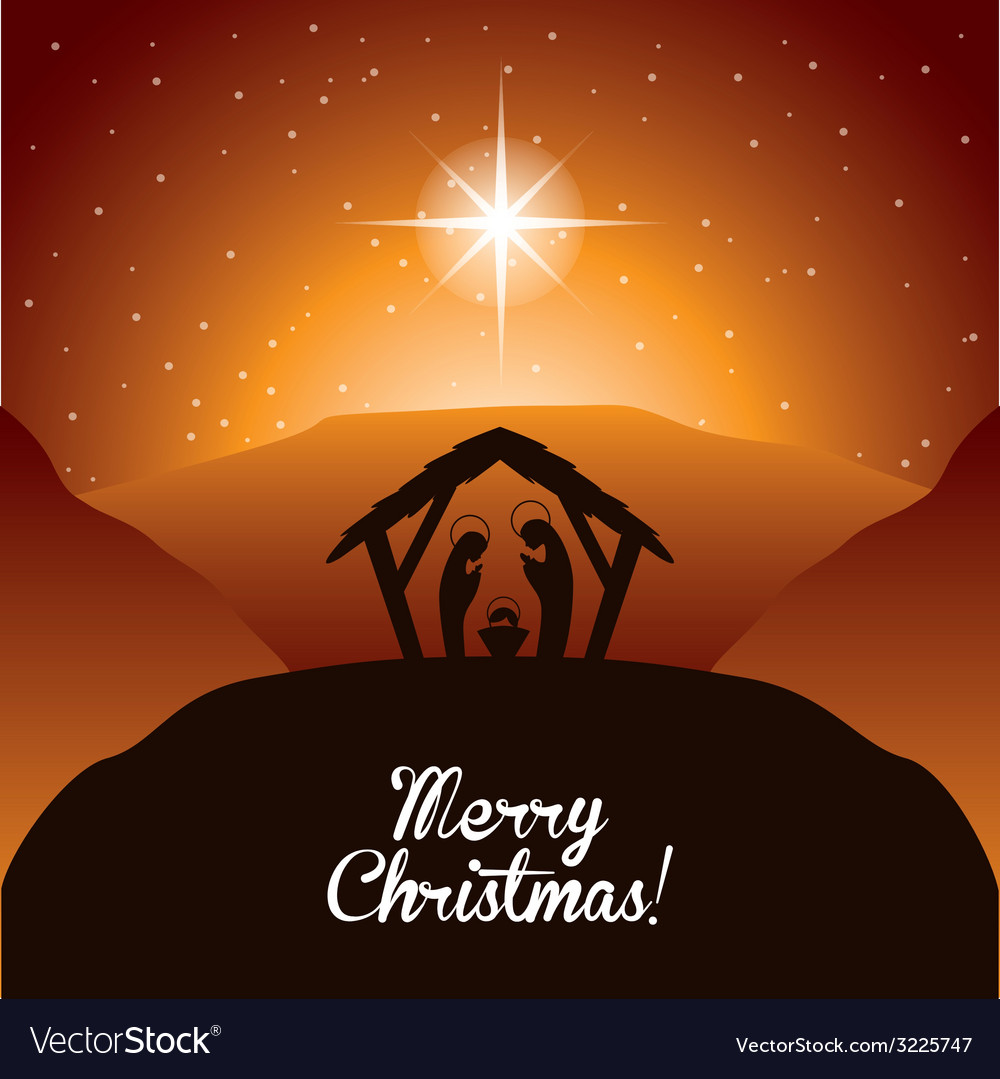 Nativity Scene with Manger
