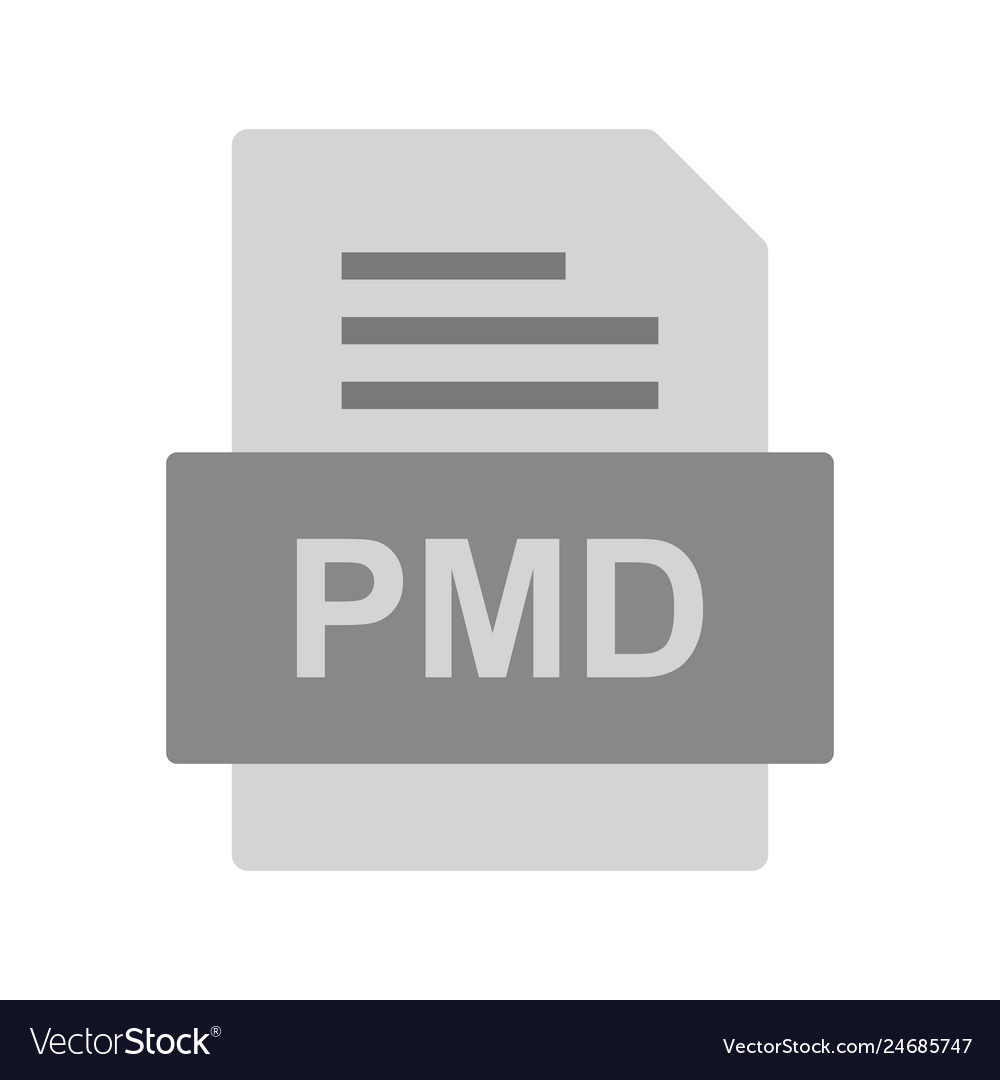 Pmd file document icon