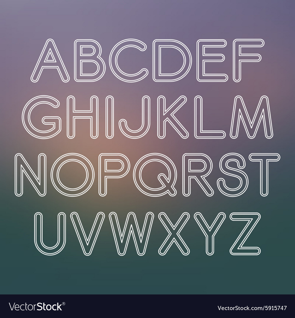 Sans serif font with rounded corners