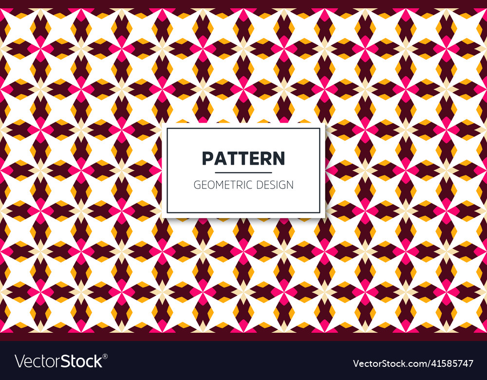 Seamless geometric pattern with colorful elements
