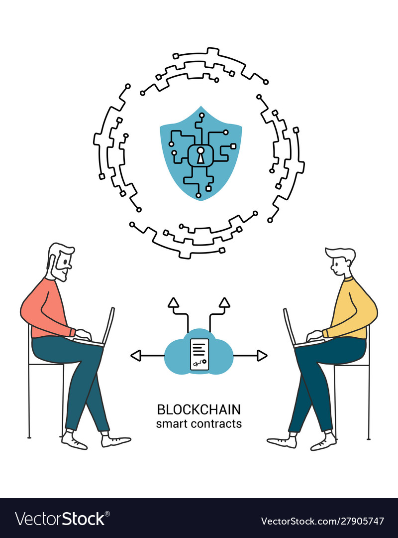 Smart contract concept can use for web banner