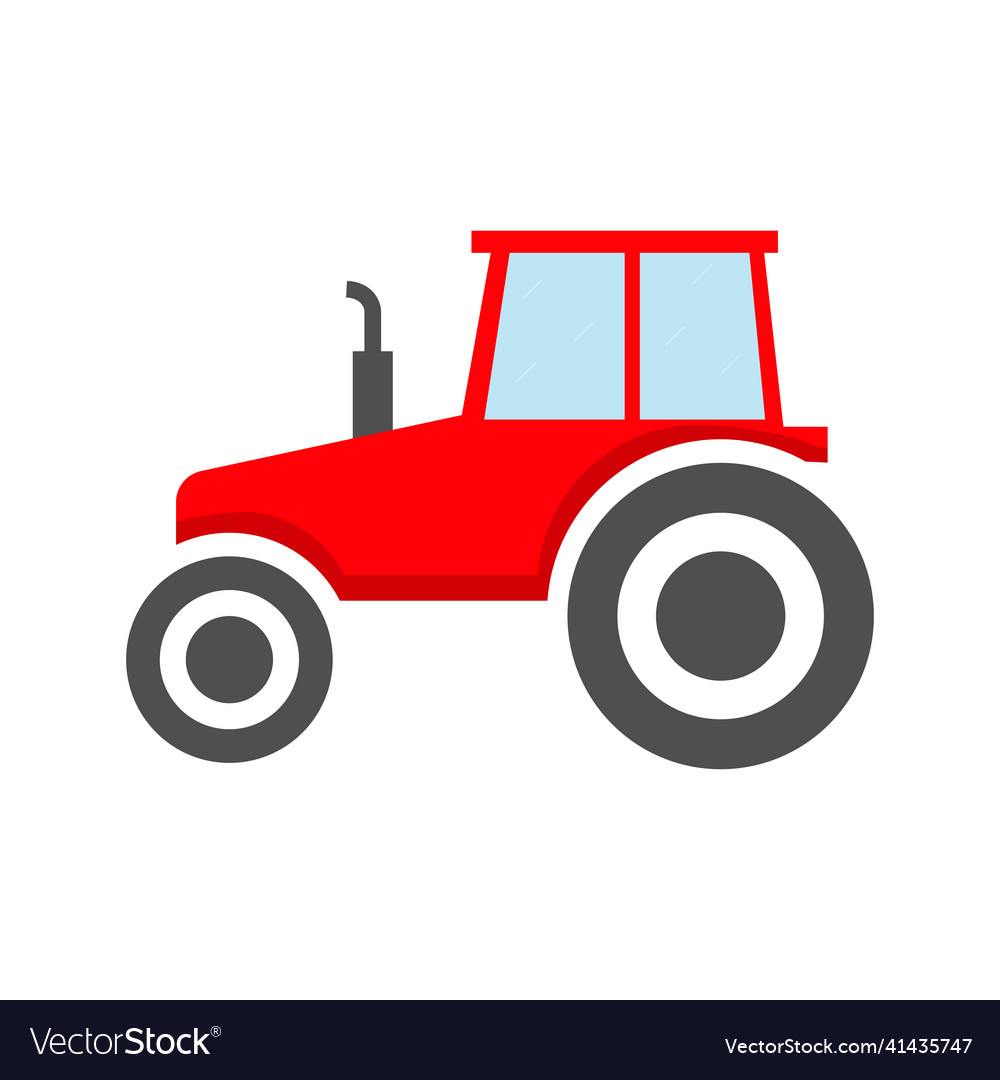 Tractor icon pictogram side view logo app ui vector image Tractor icon pictogram side view logo app ui