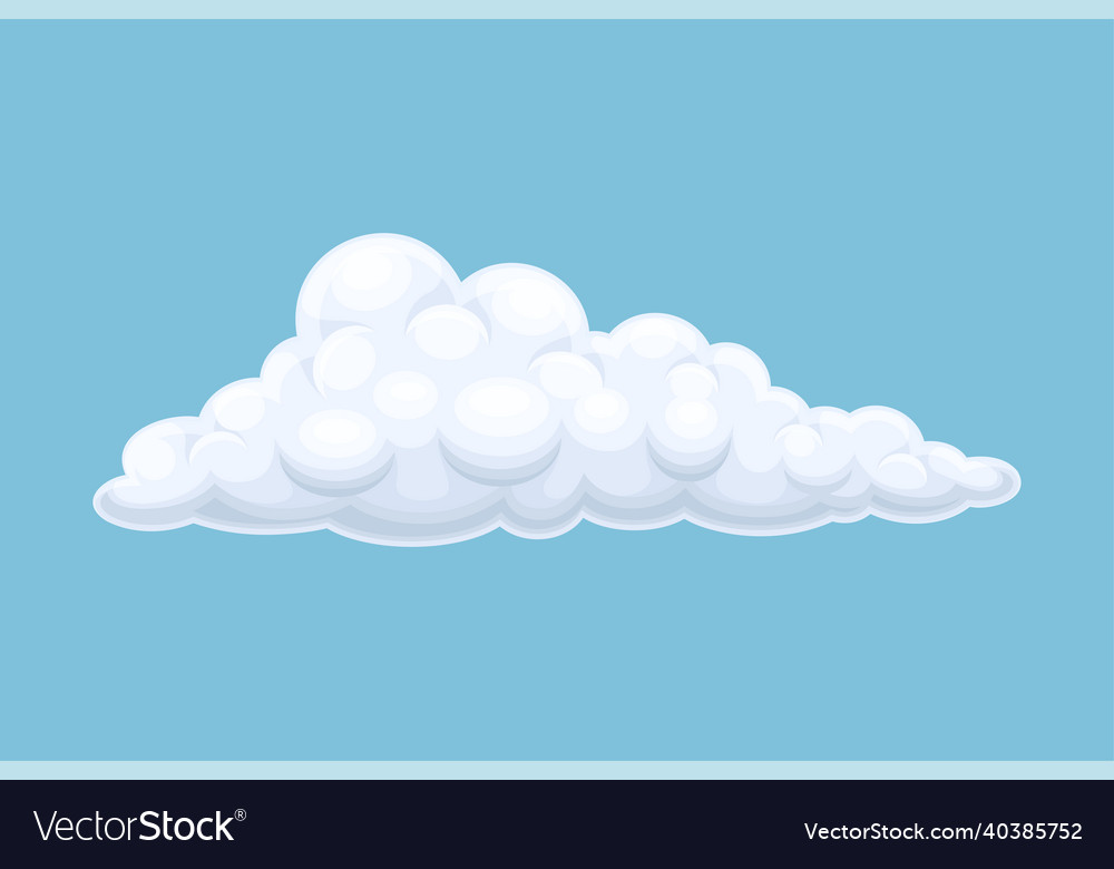 Cloud on blue sky storage solution database vector image Cloud on blue sky storage solution database