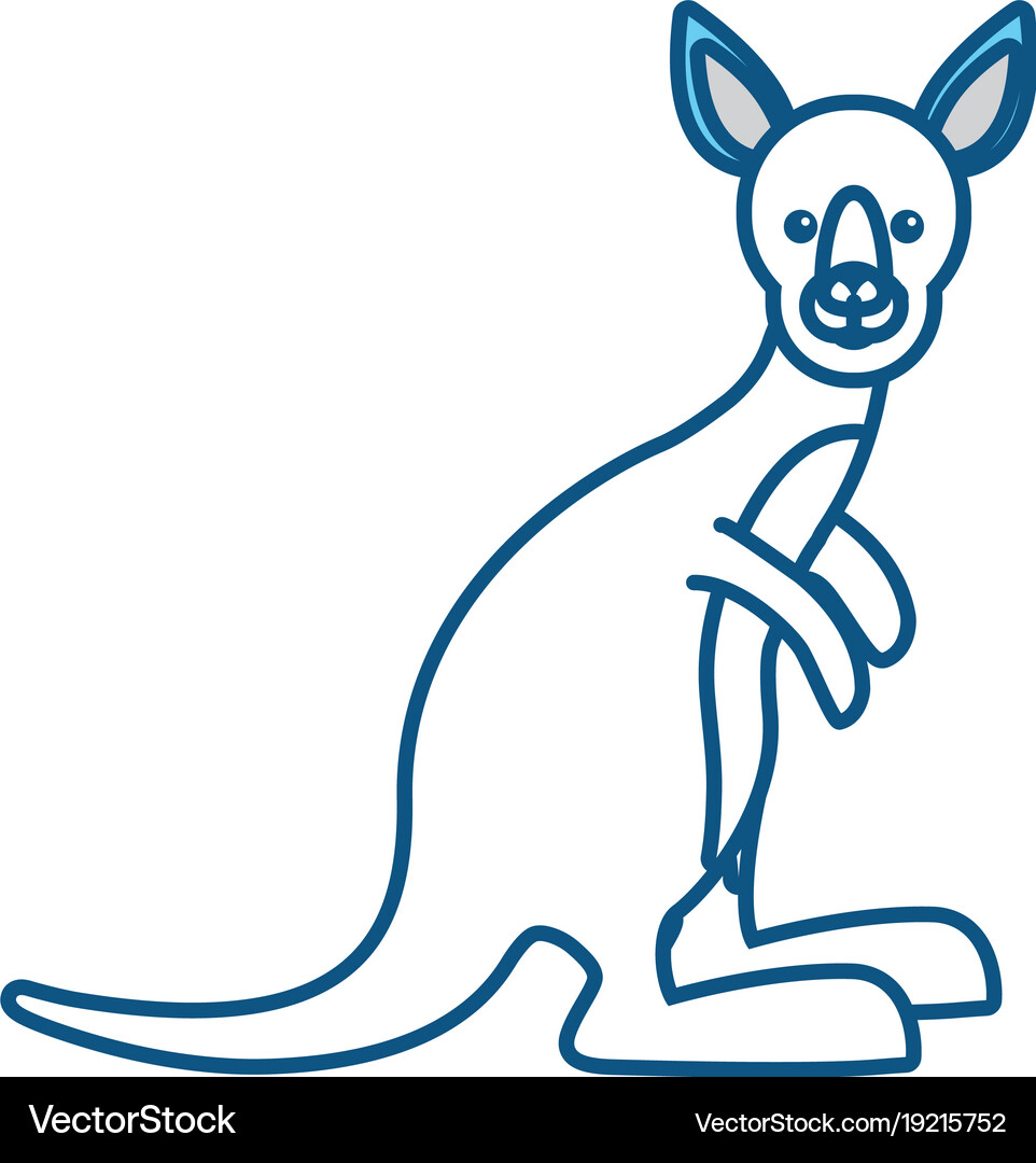 Kangaroo Royalty Free Vector Image - VectorStock